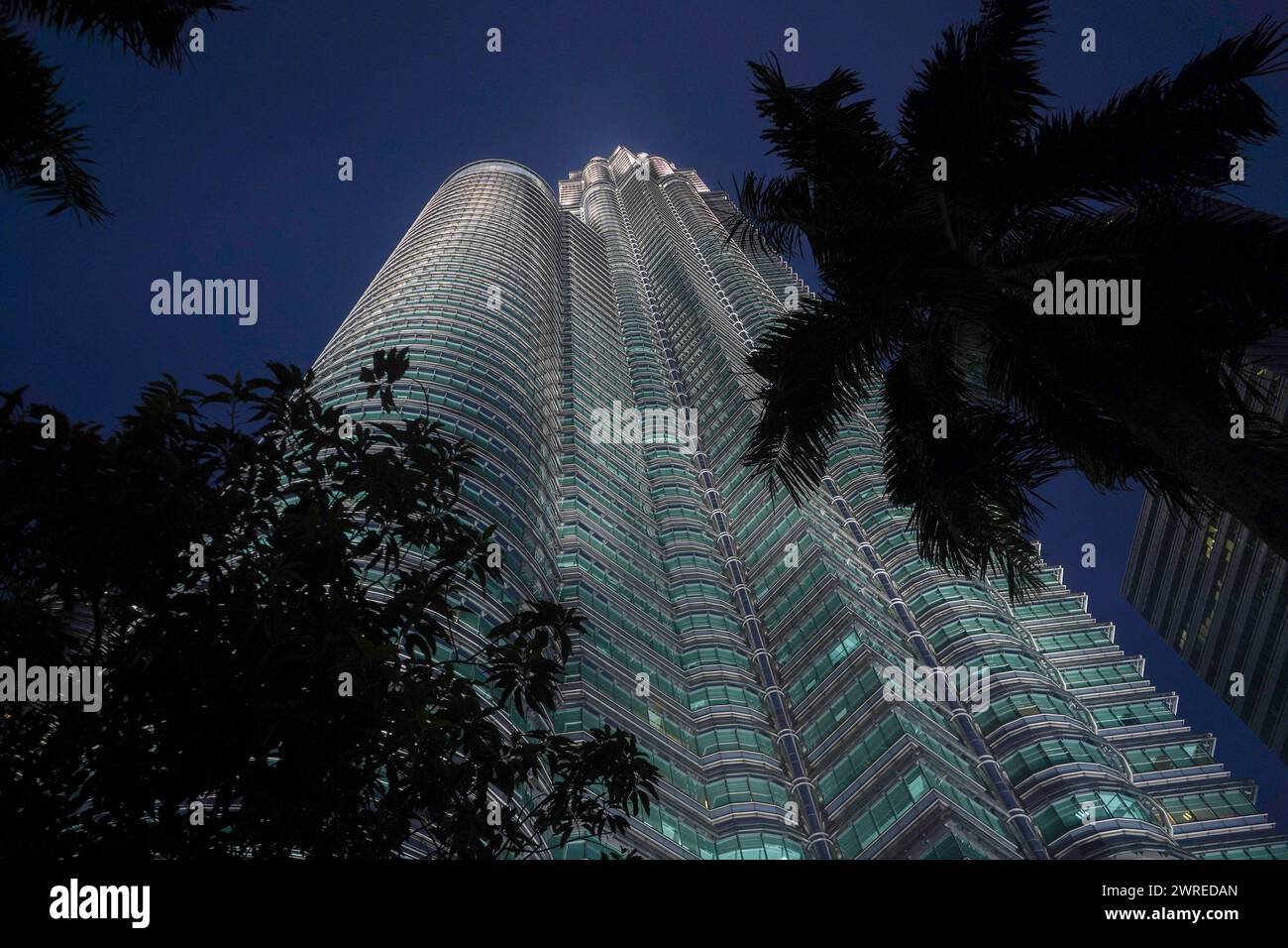12. März 2024. Petronas Twin Towers, Kuala Lumpur, Malaysia Stockfoto