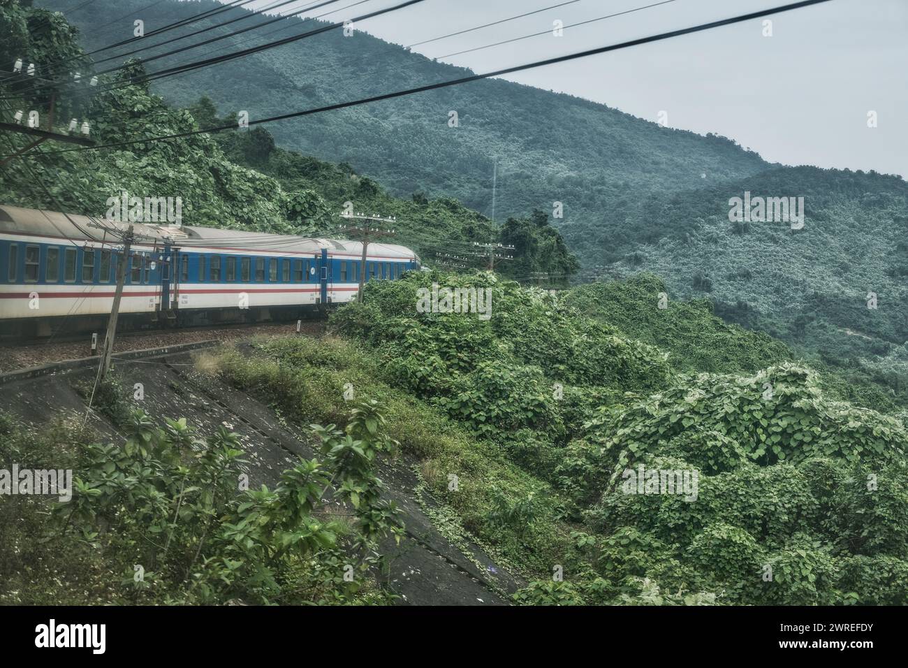 Zug von da Nang nach Dong Ha, Vietnam, Asien Stockfoto
