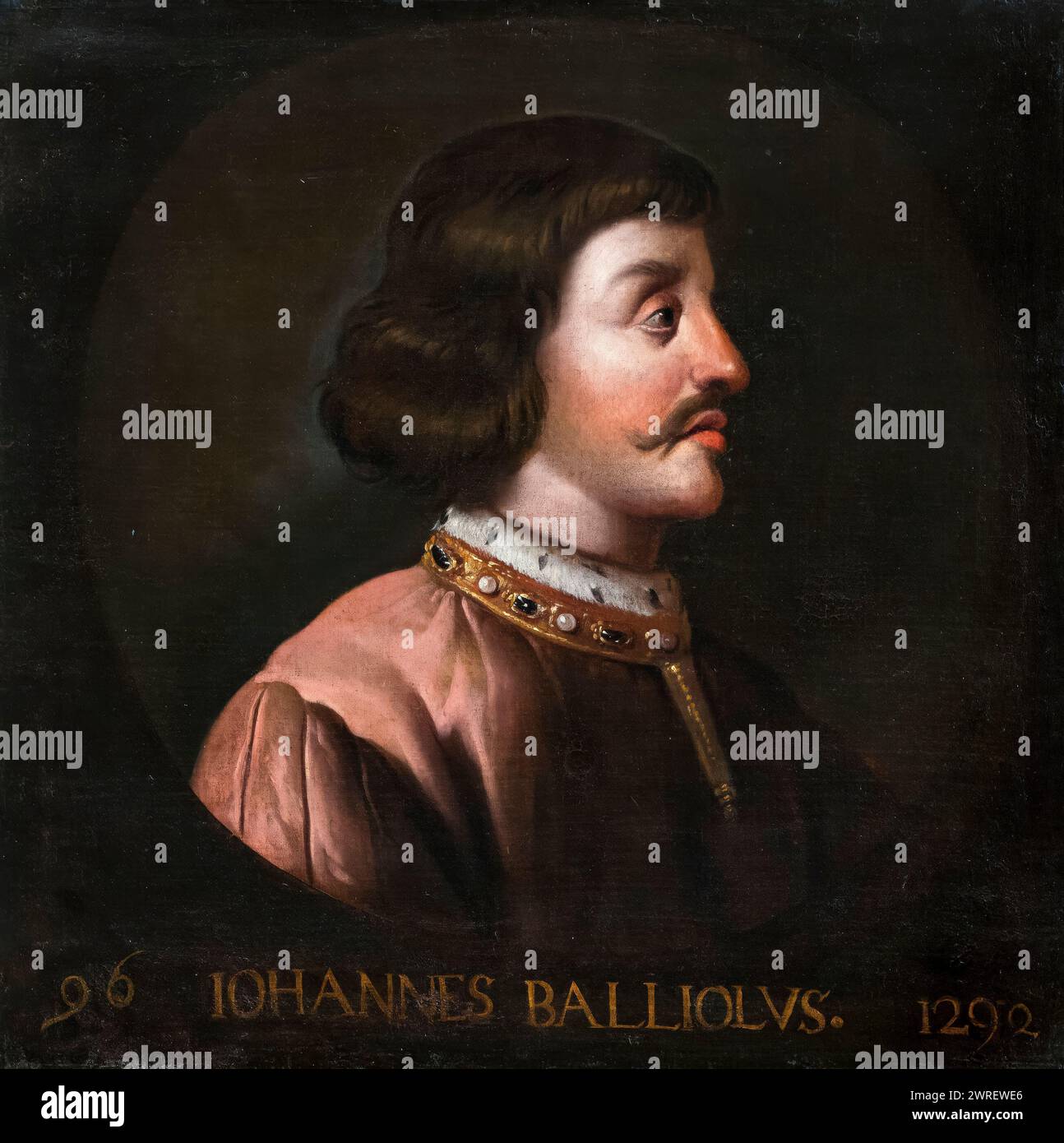 John Balliol (ca. 1249–1314), König der Schotten 1292–1296, Portraitgemälde in Öl auf Leinwand von Jacob Jacobsz de Wet II, 1684-1686 Stockfoto