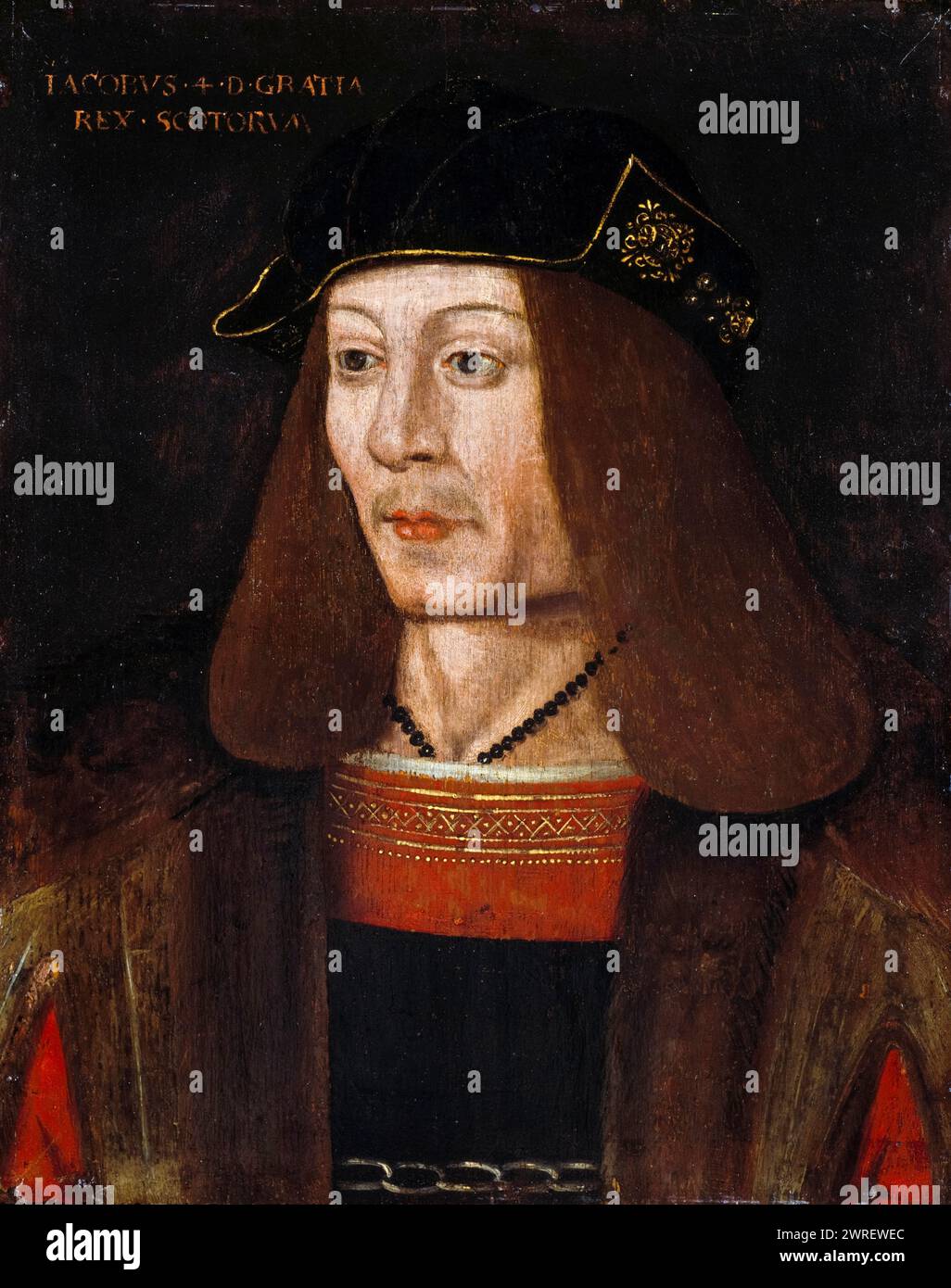 Jakob IV. Von Schottland (1473–1513), König von Schottland 1488–1513, Portraitgemälde in Öl auf Tafel, um 1579 Stockfoto