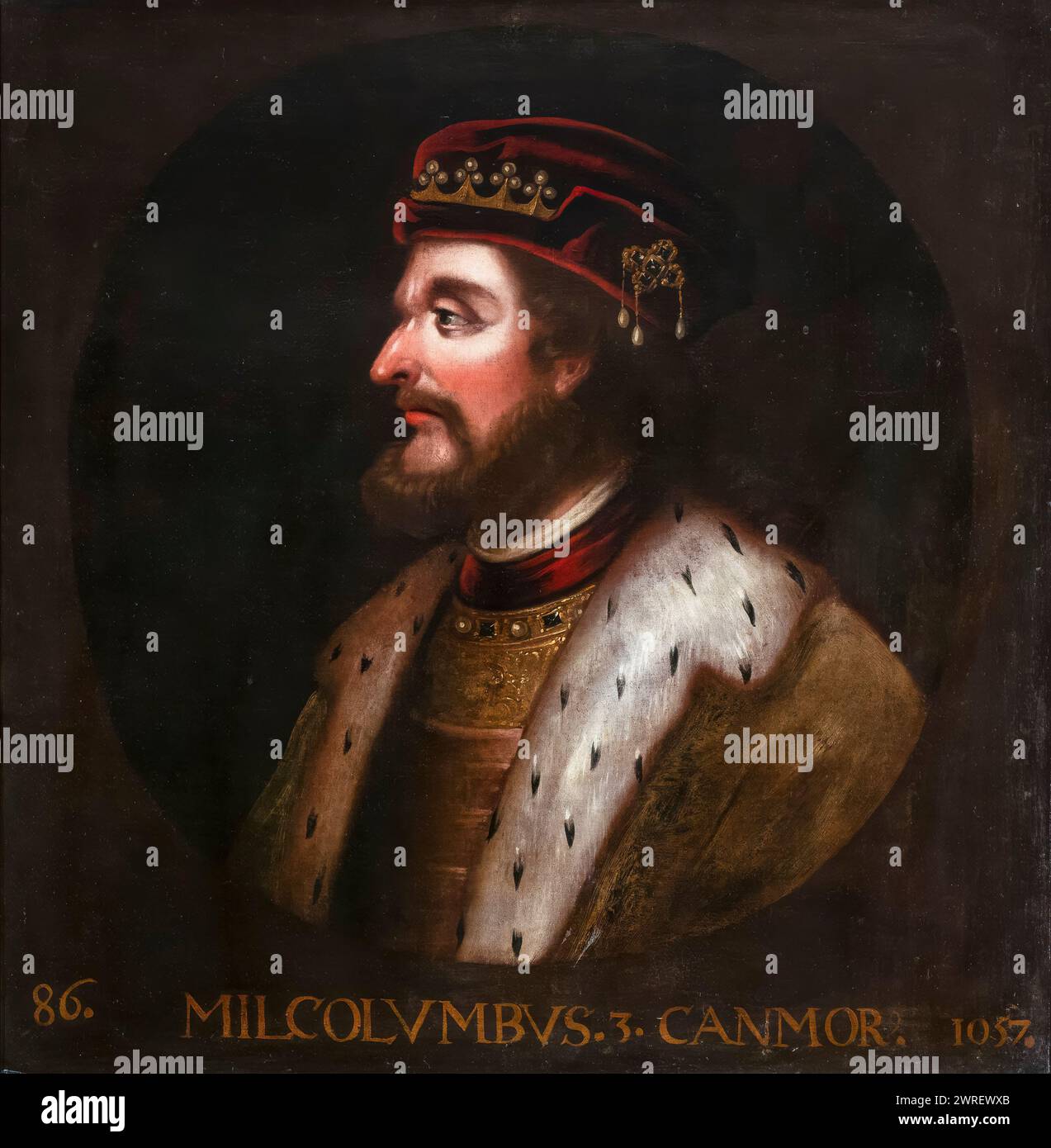 Malcolm III. Von Schottland (um 1031–1093), König von Schottland 1058–1093, Porträtgemälde in Öl auf Leinwand von Jacob Jacobsz de Wet II, 1684-1686 Stockfoto
