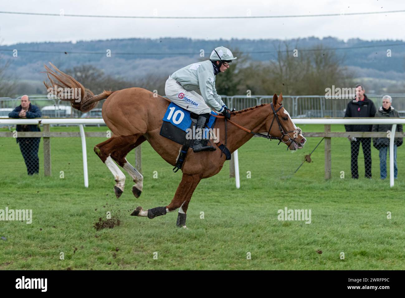 Fünfter Lauf in Wincanton, 3. Februar 2022: Die Novizen der Peckmoor Farm Lodges Stockfoto