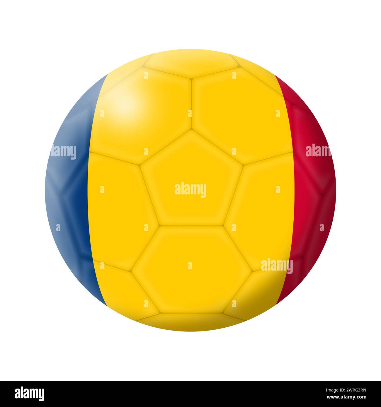 Chad Fußball-Illustration Stockfoto