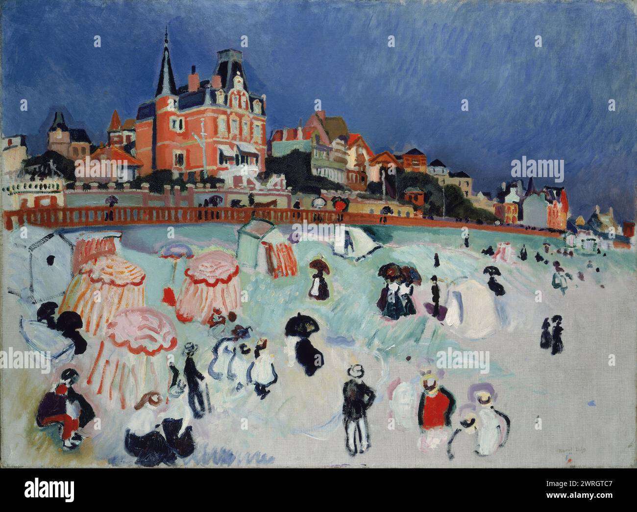 The Beach in Sainte-Adresse, 1906. Gefunden in der Sammlung des Arp Museum Bahnhof Rolandseck. Stockfoto