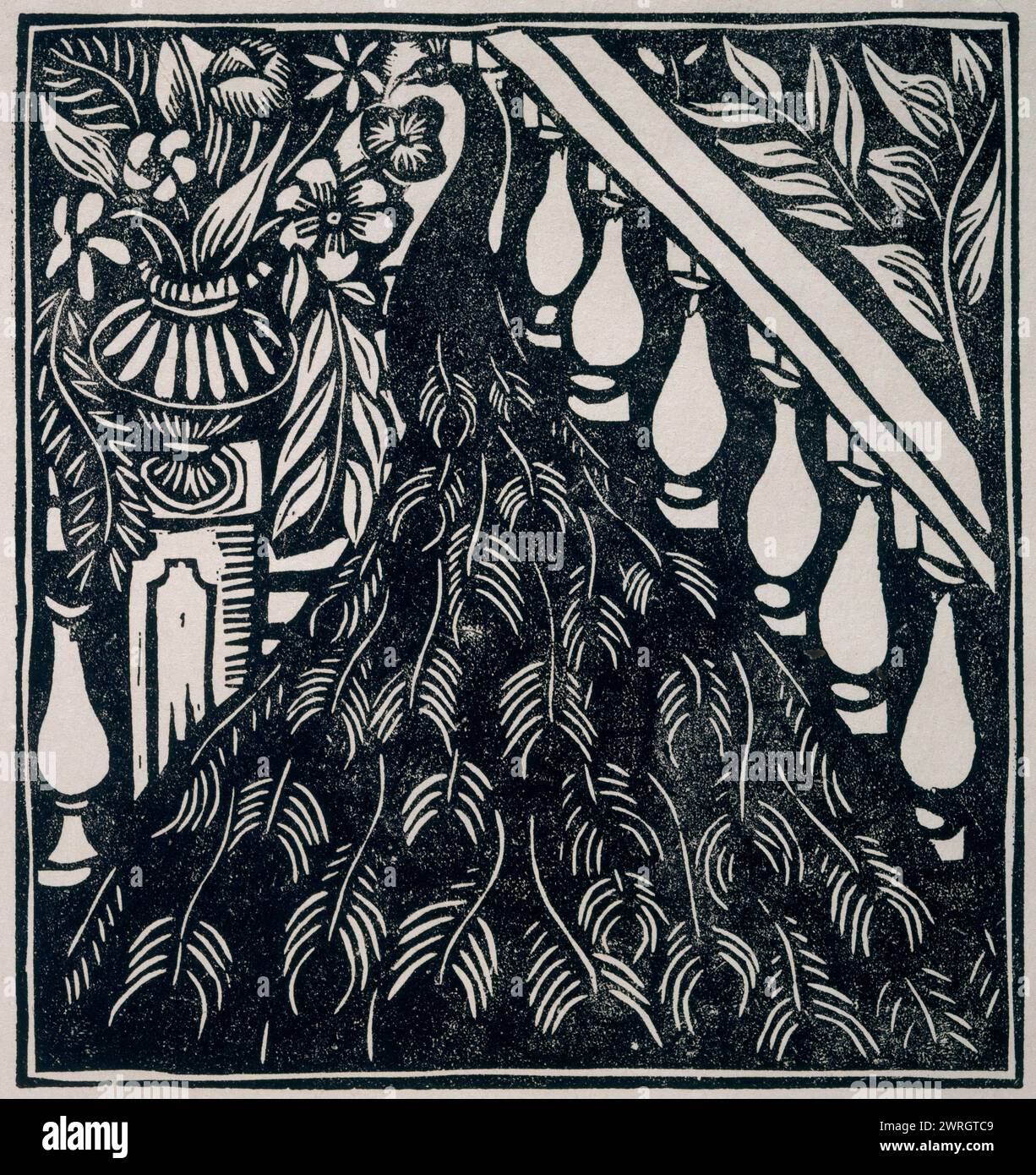 Pfau. Illustration zu Le Bestiaire von G. Apollinaire, 1910-1911. Gefunden in der Sammlung von Mus&#xe9;e National d'Art moderne, Centre Georges Pompidou, Paris. Stockfoto