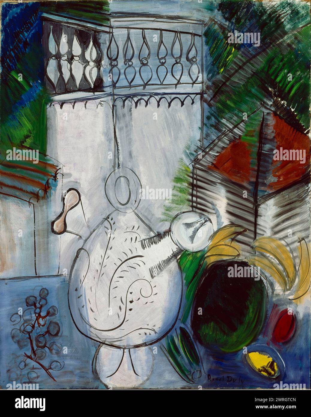 Stillleben mit weißem Turm (Nature Morte à la Tour Blanche), 1913-1947. Gefunden in der Sammlung von Musée National d'Art moderne, Centre Georges Pompidou, Paris. Stockfoto
