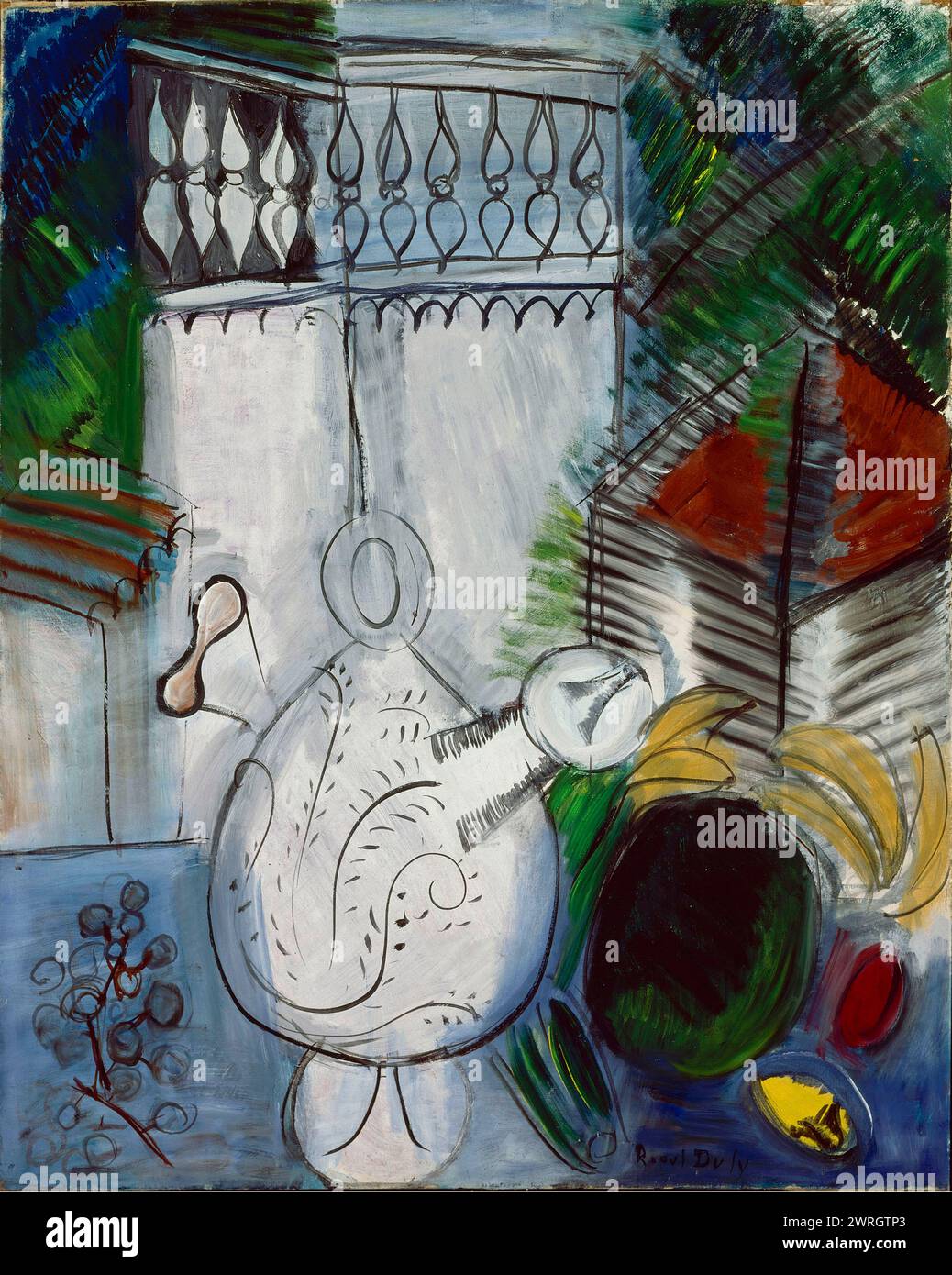Stillleben mit weißem Turm (Nature Morte &#xe0; la Tour Blanche), 1913-1947. Gefunden in der Sammlung von Mus&#xe9;e National d'Art moderne, Centre Georges Pompidou, Paris. Stockfoto