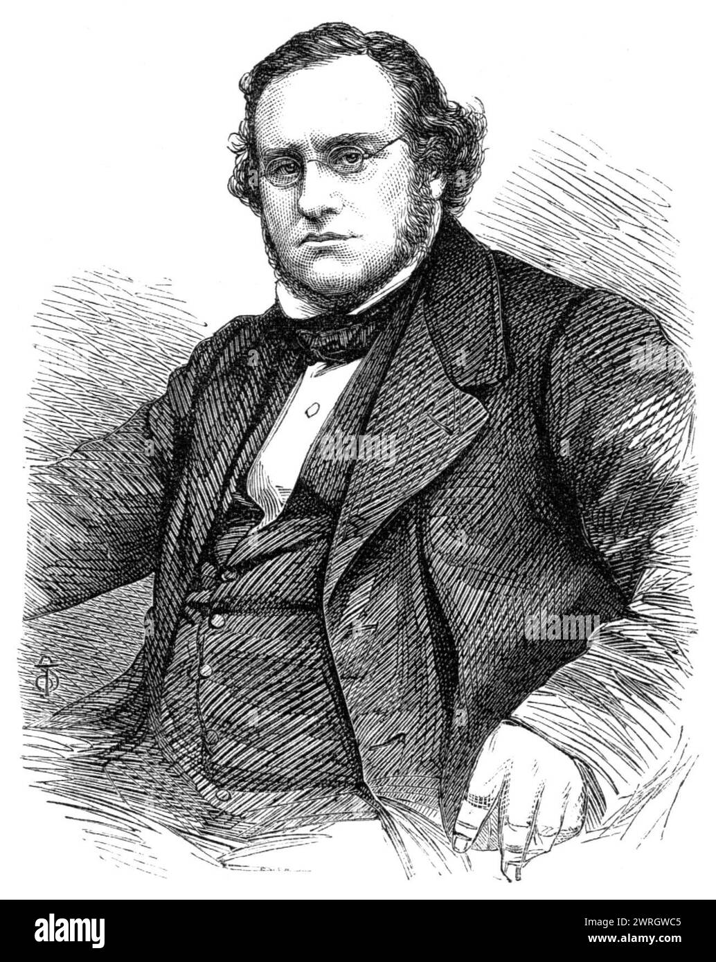 Der verstorbene Dr. Normandie, analytischer Chemiker, 1864. „Dr. Normandie erreichte bald eine hohe Position unter praktischen Chemikern und wurde bekannt für seine Akquisitionen in der Anwendung ihrer Wissenschaft. Bei seiner Prüfung vor dem Ausschuss des Unterhauses über die Verfälschung von Lebensmitteln waren seine Beweise von überraschendem Charakter. wie er die zahlreichen Betrugsfälle zeigte, die von unehrlichen Handwerkern in der Öffentlichkeit praktiziert wurden... widmete er sich mehreren Beiträgen zur Neuausgabe von Dr. URes "Wörterbuch der Künste und Manufakturen". Dr. Normandie hatte es rausgefahren Stockfoto