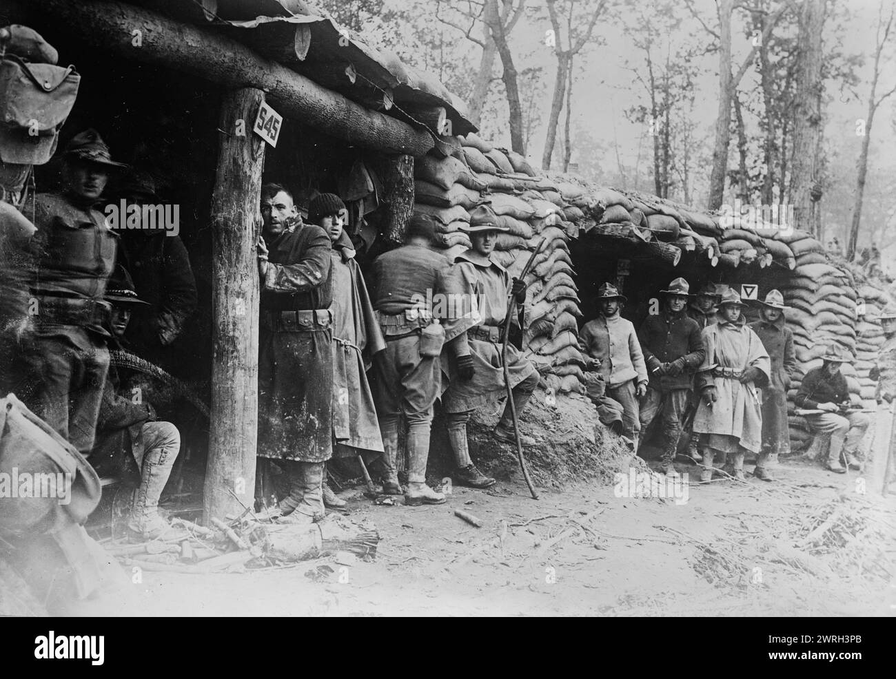 Y.M.C.A. in Fort Sheridan, ills., 1917 und 1918. YMCA-Bauten in Fort Sheridan, heute ein Wohnviertel, das im Ersten Weltkrieg Lake Forest, Highwood und Highland Park, Illinois, gebildet wurde Stockfoto