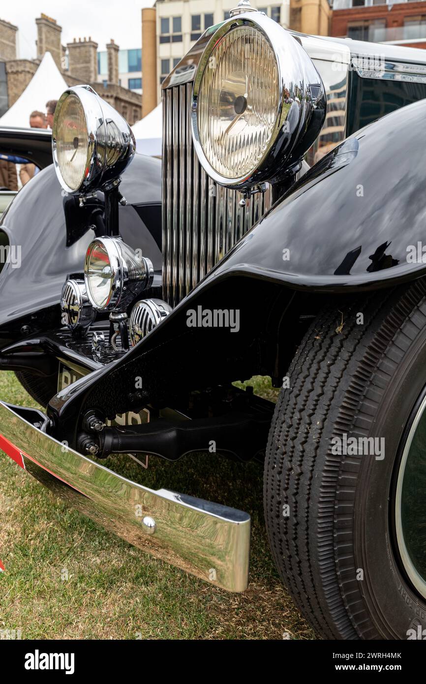 Rollt Royce Phantom II auf dem London Concours Stockfoto