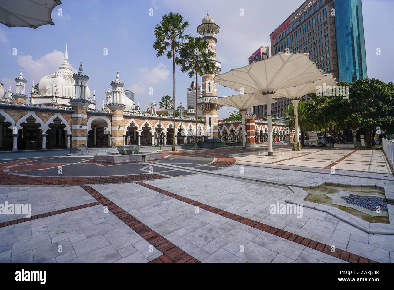 Sultan Abdul Samad Jamek Moschee, Kuala Lumpur, Malaysia Stockfoto