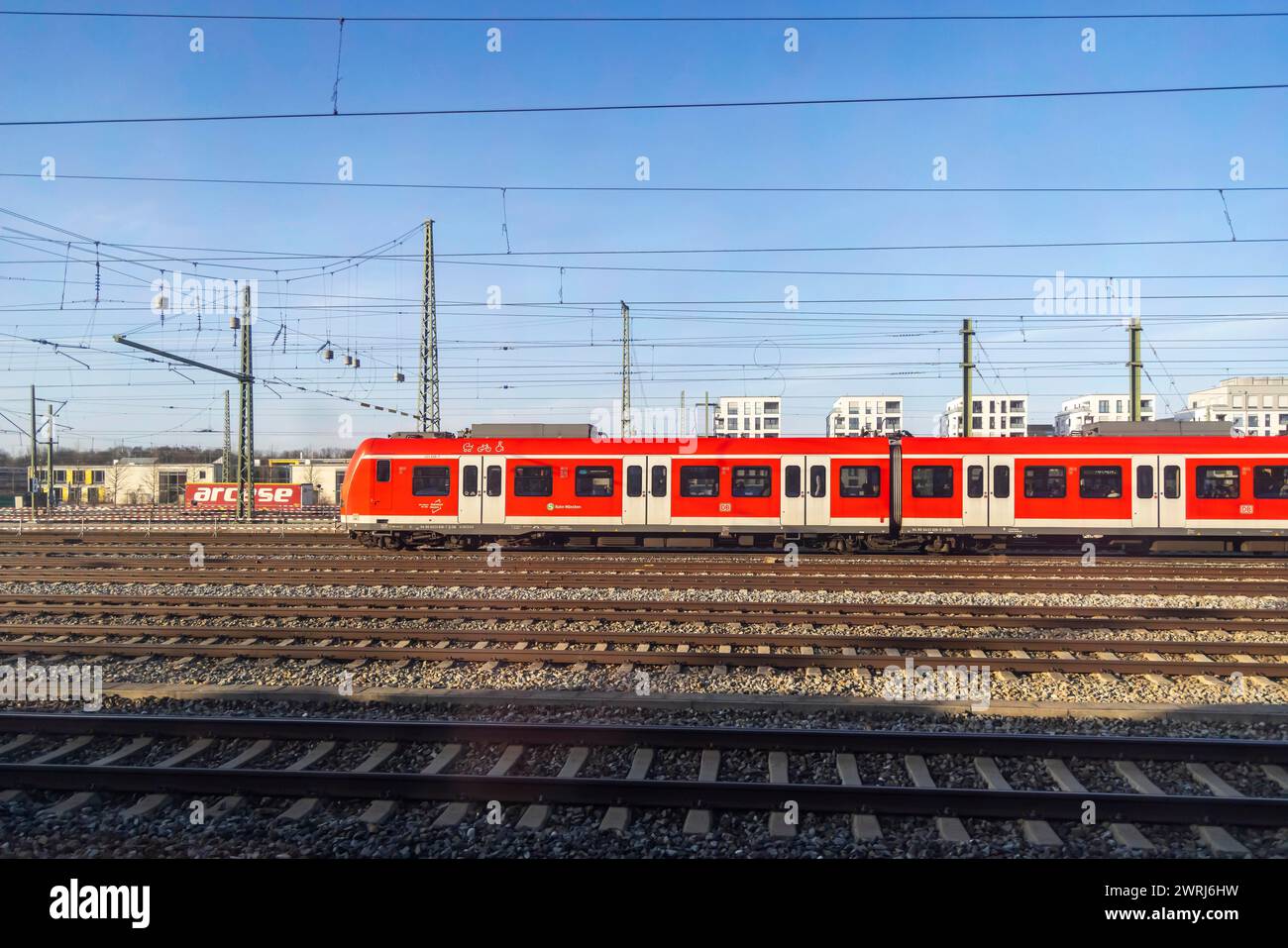 S-Bahn München, Bayern, Deutschland Stockfoto