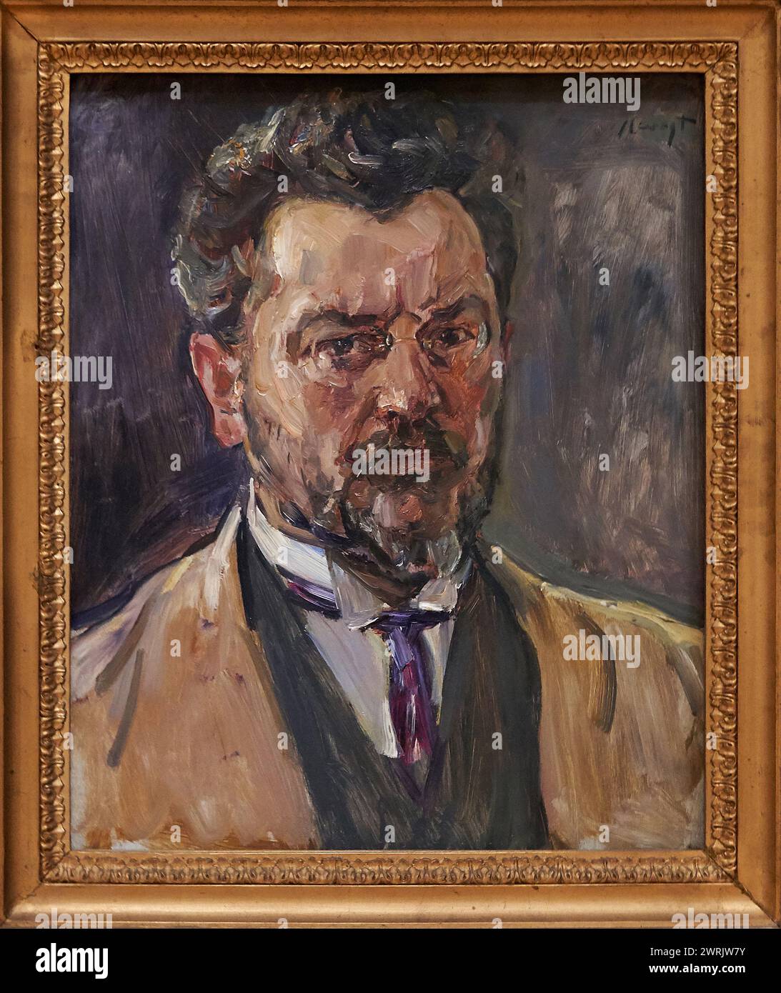 „Selbstporträt“, 1916, Max Slevogt (1868-1932), Guggenheim Bilbao Museum, Bilbao, Baskenland, Spanien, Europa. Stockfoto