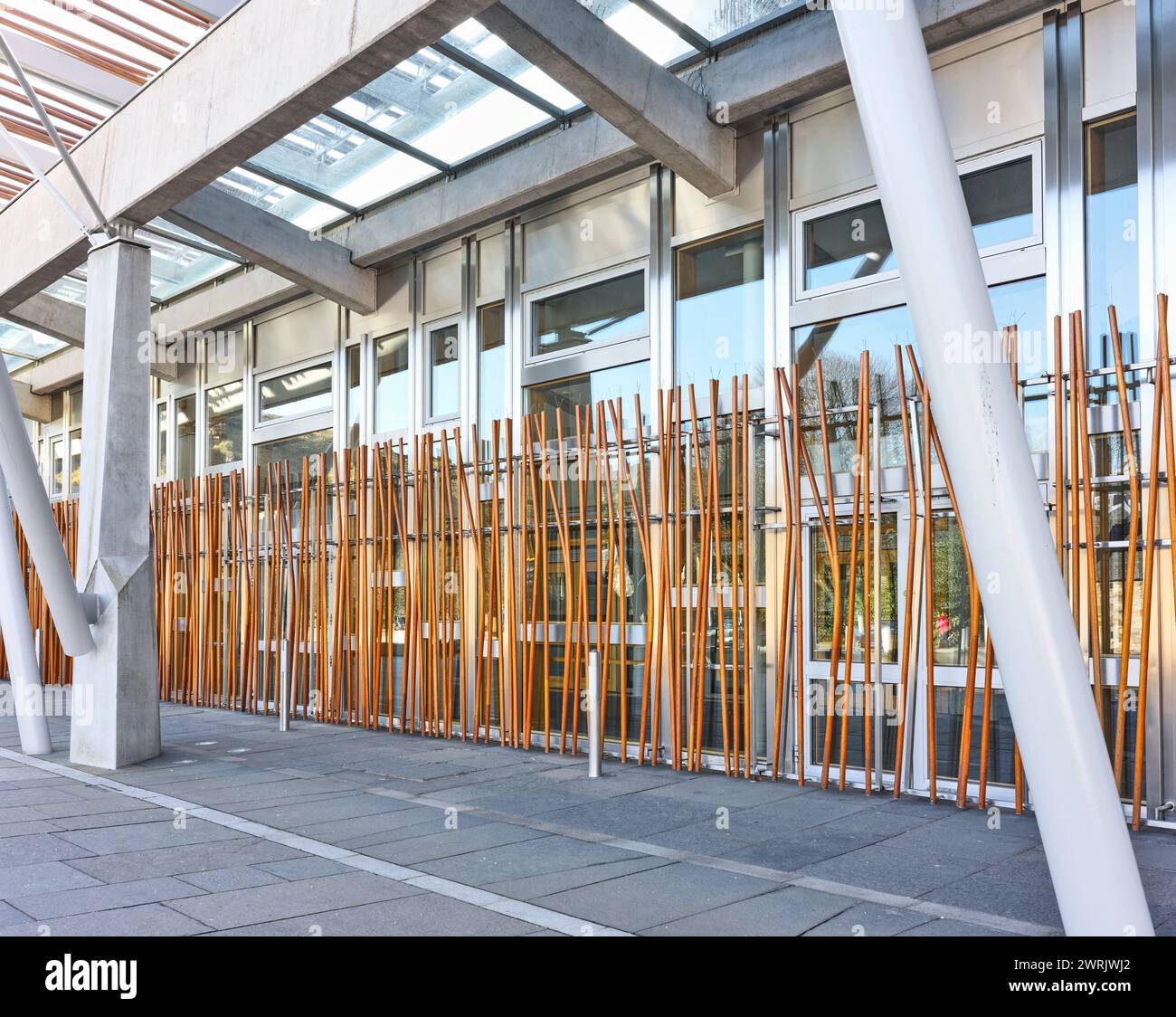 Das schottische parlamentsgebäude, Holyrood, Edinburgh, Schottland. Stockfoto