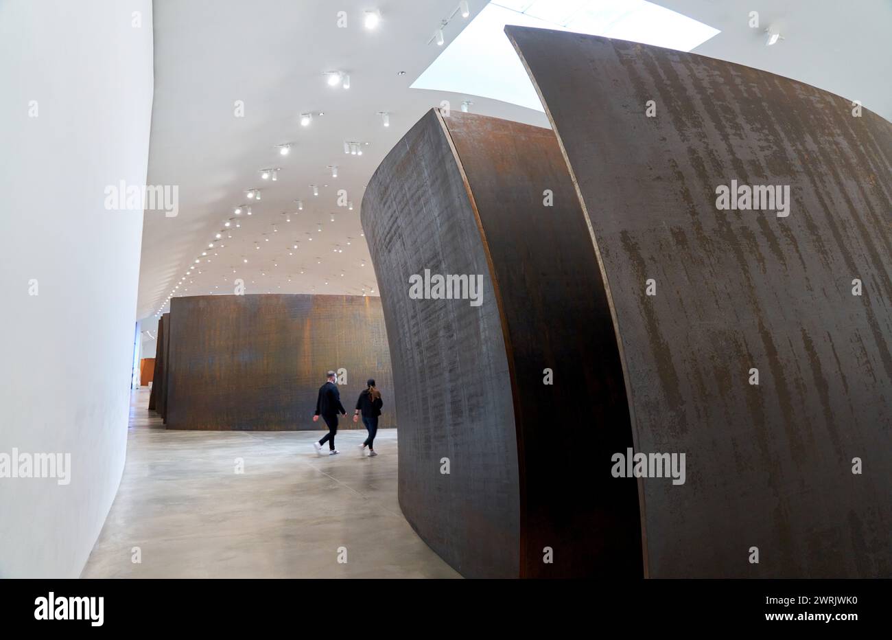 „The Matter of Time“, 1994–2005, Richard Serra (1938), Guggenheim Bilbao Museum, Bilbao, Baskenland, Spanien, Europa. Stockfoto