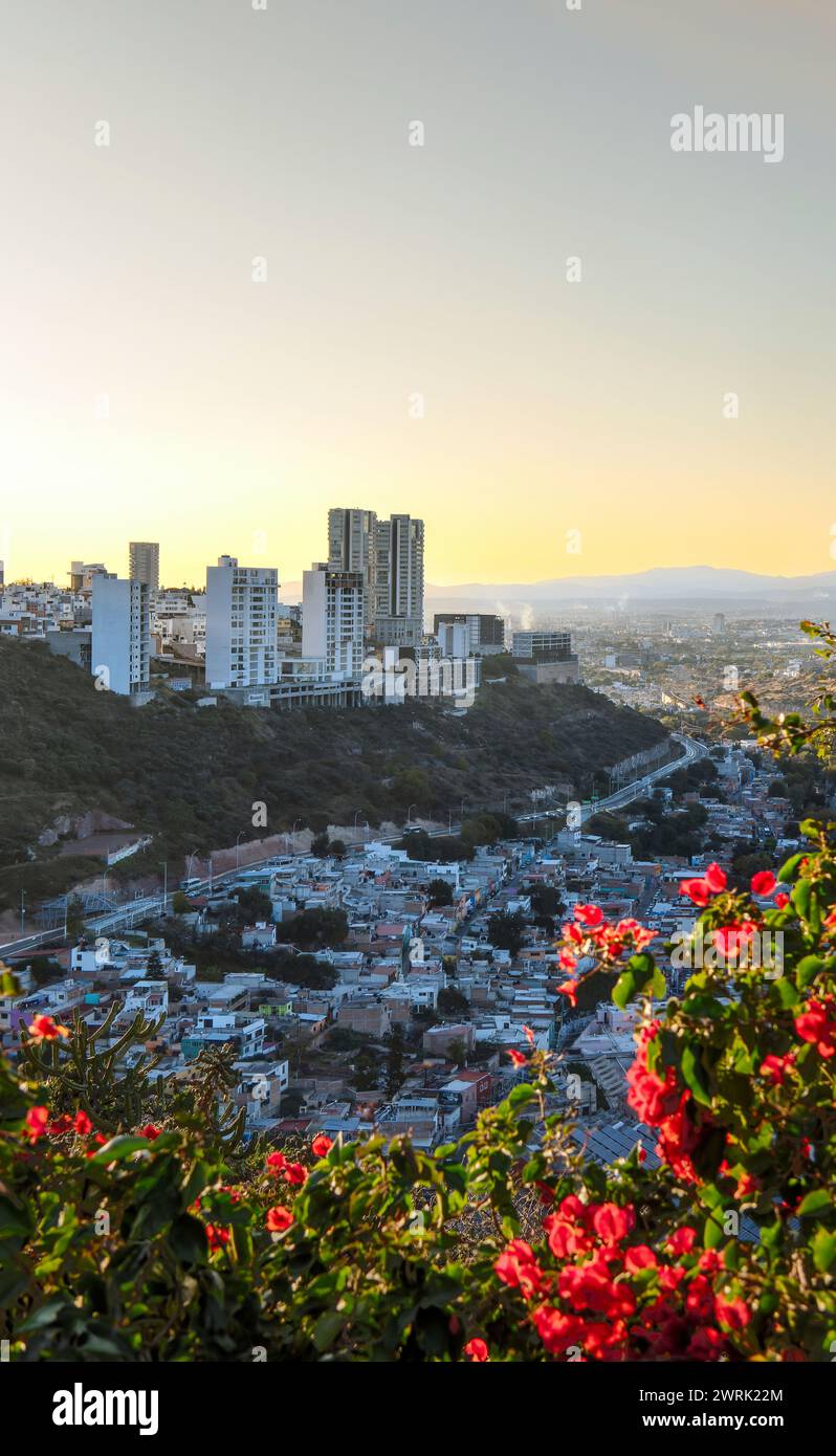 Ein Herkules Queretaro-Viertel. Ein rätselhafter Ort voller Kultur, Geschichte und Tradition Stockfoto