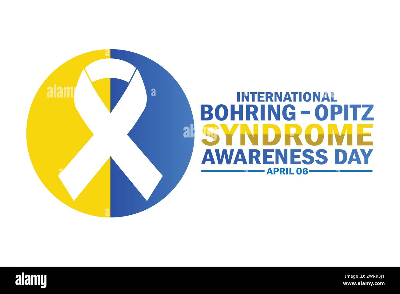 Internationaler Bohring-Opitz-Syndrom-Awareness-Tag. Urlaubskonzept. Vorlage für Hintergrund, Banner, Karte, Poster mit Textbeschriftung Stock Vektor Internationaler Bohring-Opitz-Syndrom-Awareness-Tag. Urlaubskonzept. Vorlage für Hintergrund, Banner, Karte, Poster mit Textbeschriftung Stock Vektor