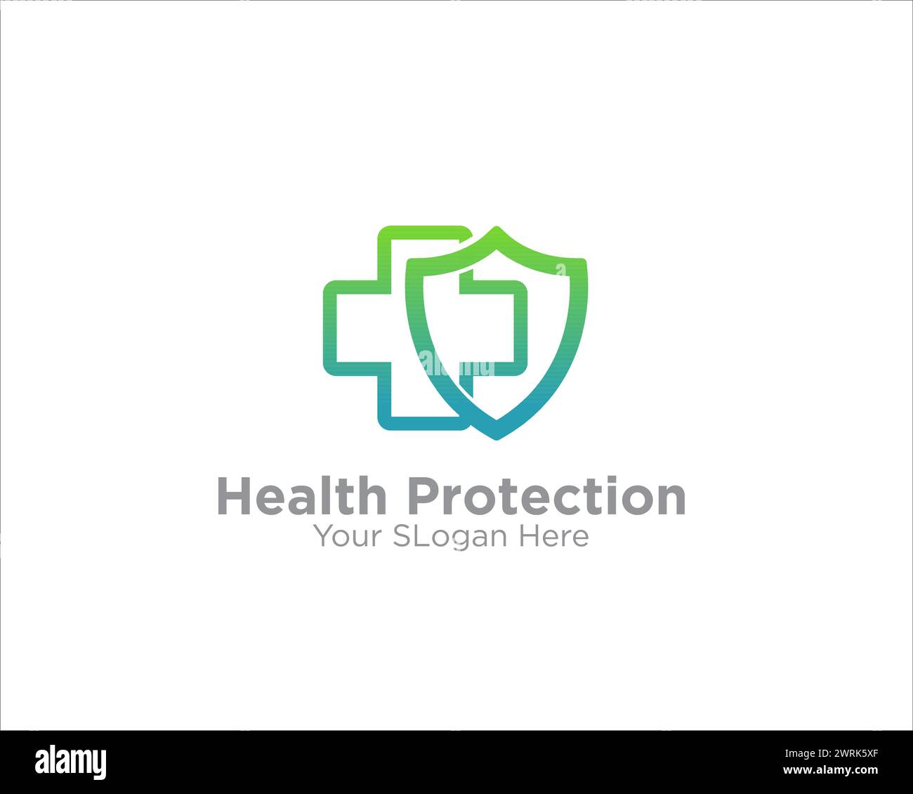 Medical Protection Logo Designs for Healthy Care Logo Stock Vektor
