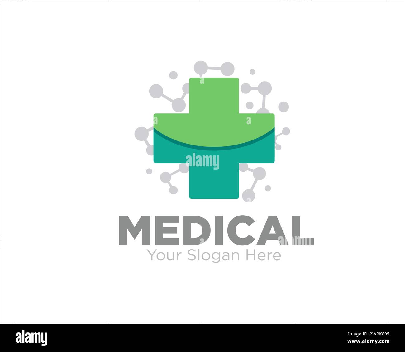 Bio Medical Logo Designs für den medizinischen Service Stock Vektor