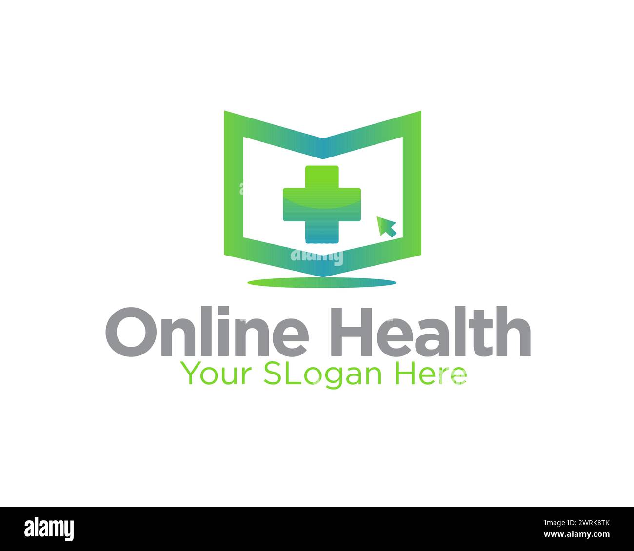 Online-Gesundheitsdienst für Medizin und Klinik online Stock Vektor