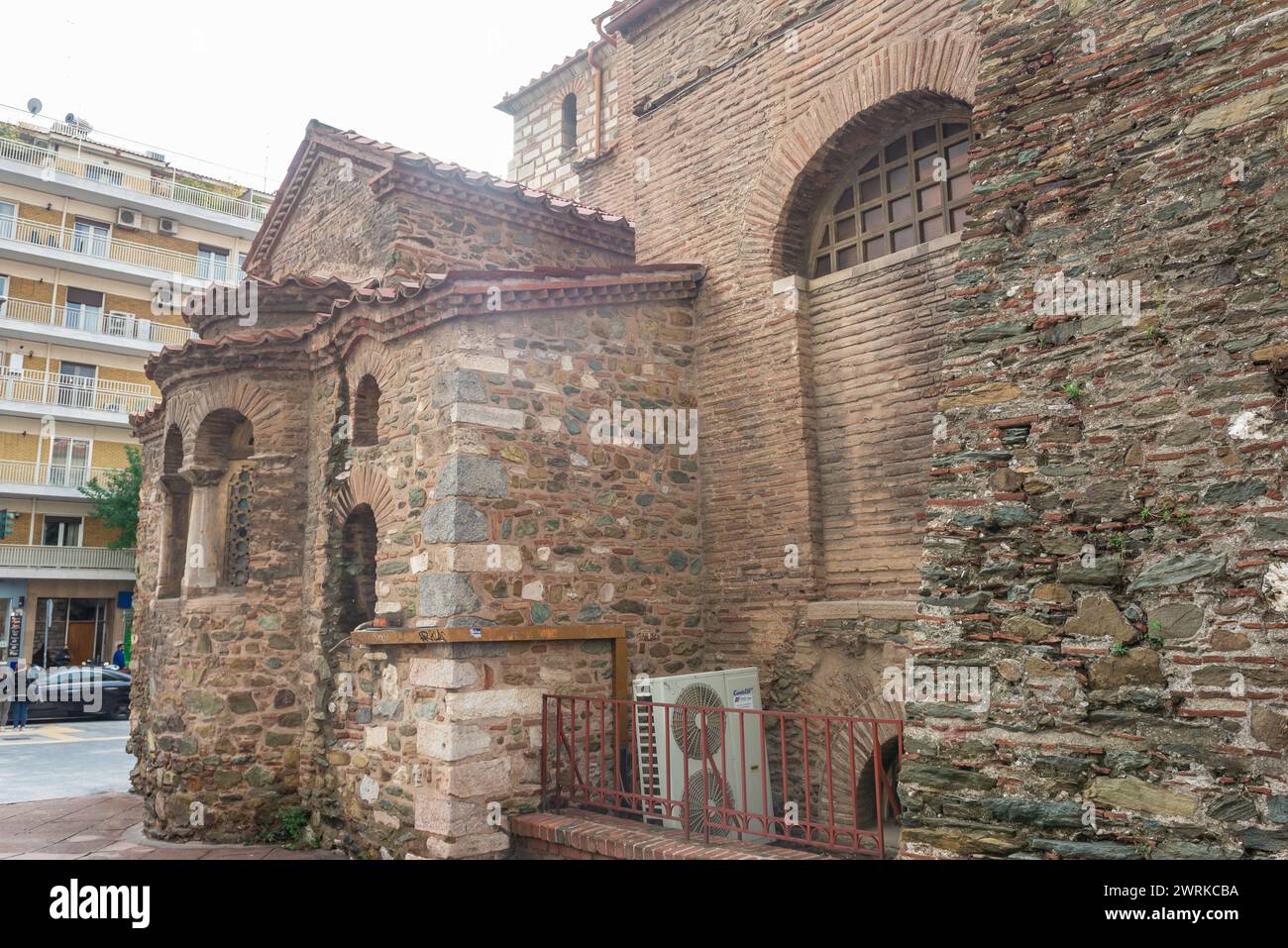 Apsis der Kirche St. Demetrius - Hagios Demetrios in Thessaloniki Stadt, Griechenland Stockfoto