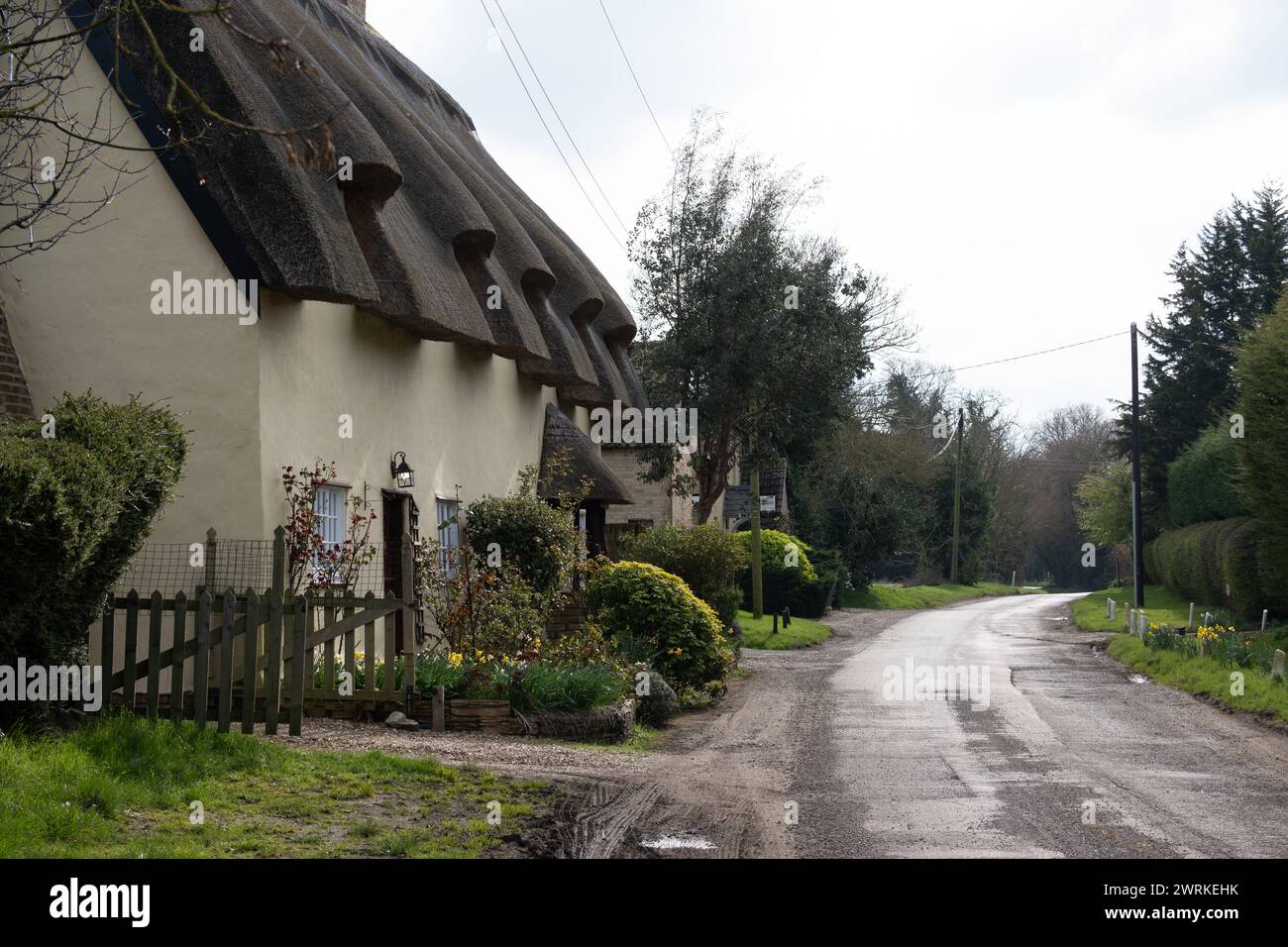 Barham Village, Cambridgeshire, England, Großbritannien Stockfoto