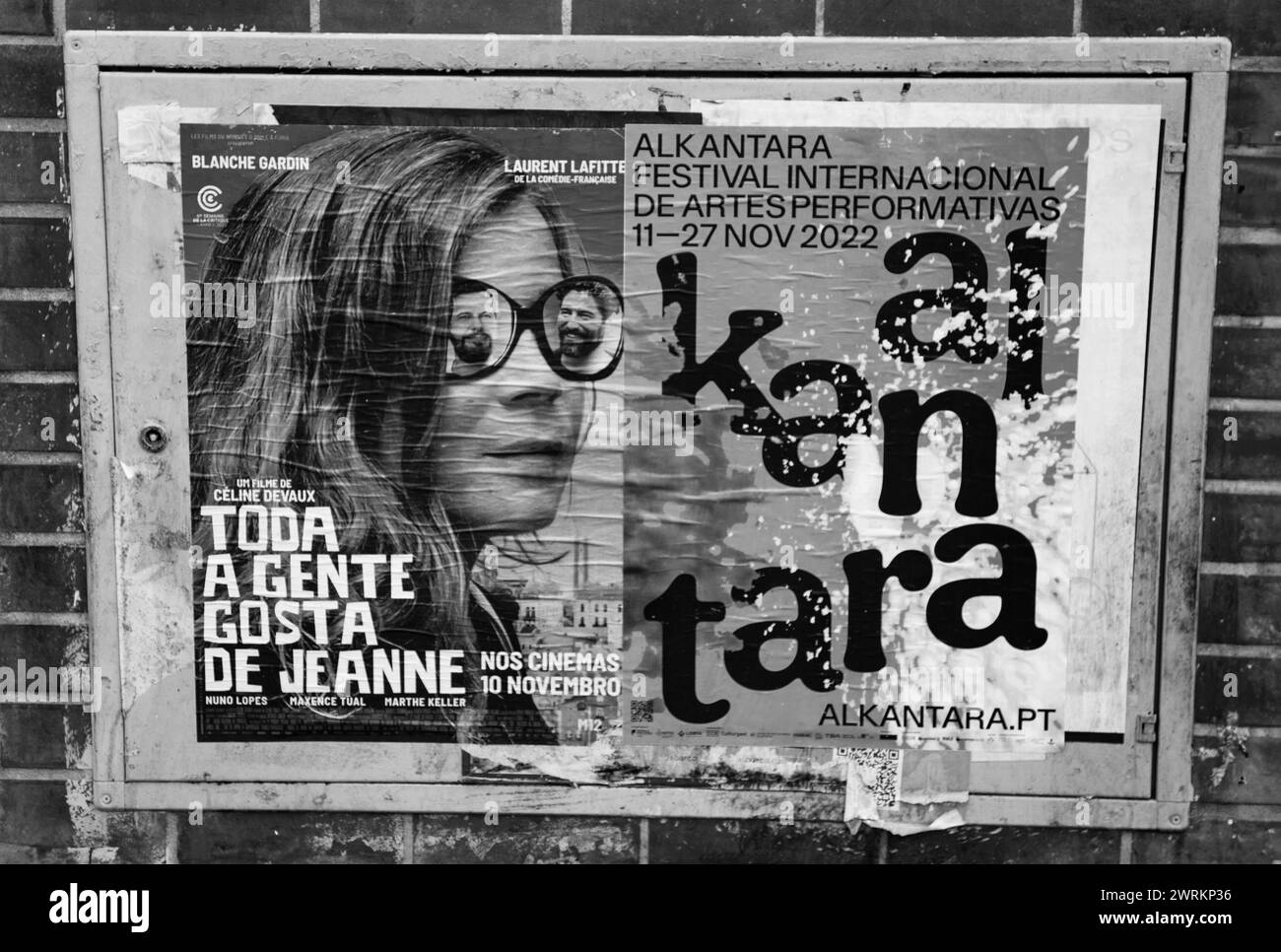 Atemberaubende Wandkunst von Lissabon: Lebendige Wandbilder zeigen die reiche kulturelle Vielfalt und den kreativen Geist der Stadt Stockfoto