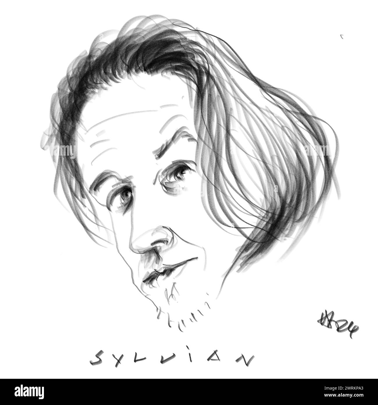 Porträt des Musikers David Sylvian Stockfoto