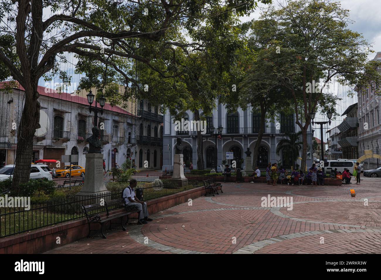 Altstadtarchitektur von Panama City Stockfoto