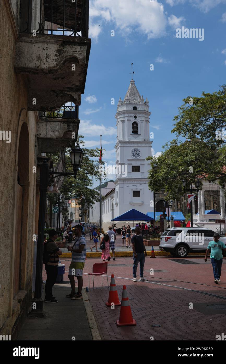Altstadtarchitektur von Panama City Stockfoto