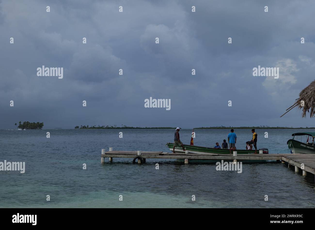 Das tägliche Leben auf den San Blas Inseln, Panama. 25.12.2023 Stockfoto
