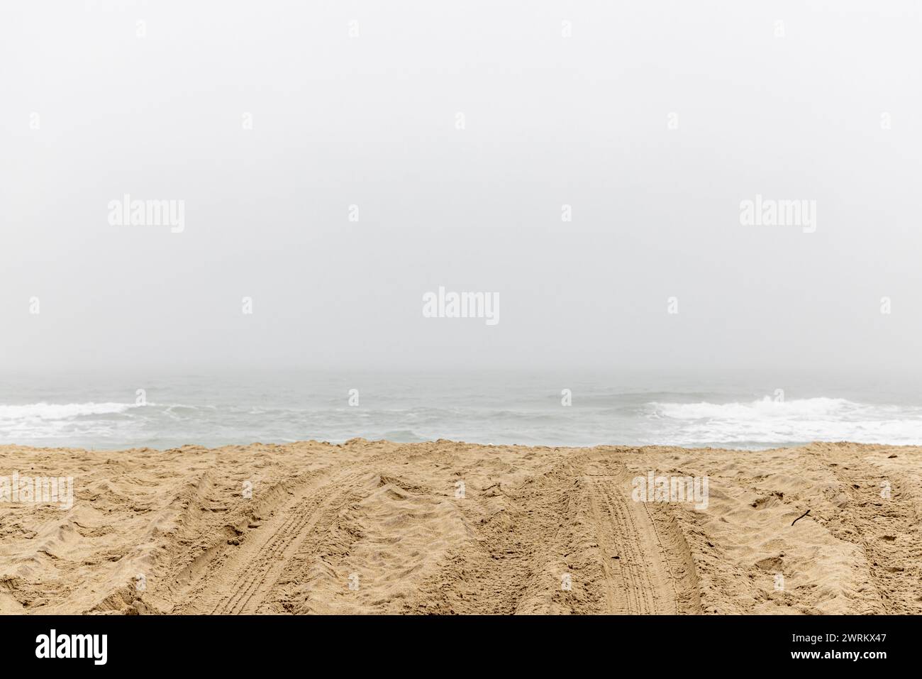 Bewölkter Tag am Ocean Road Beach Stockfoto