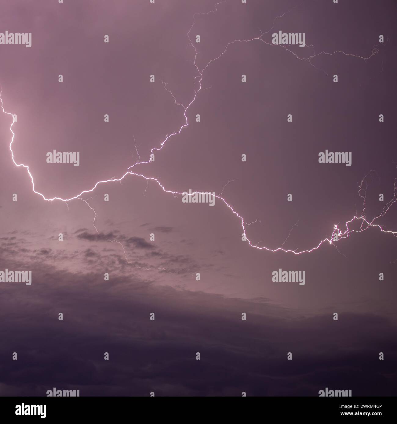 Blitzeinschläge Stockfoto