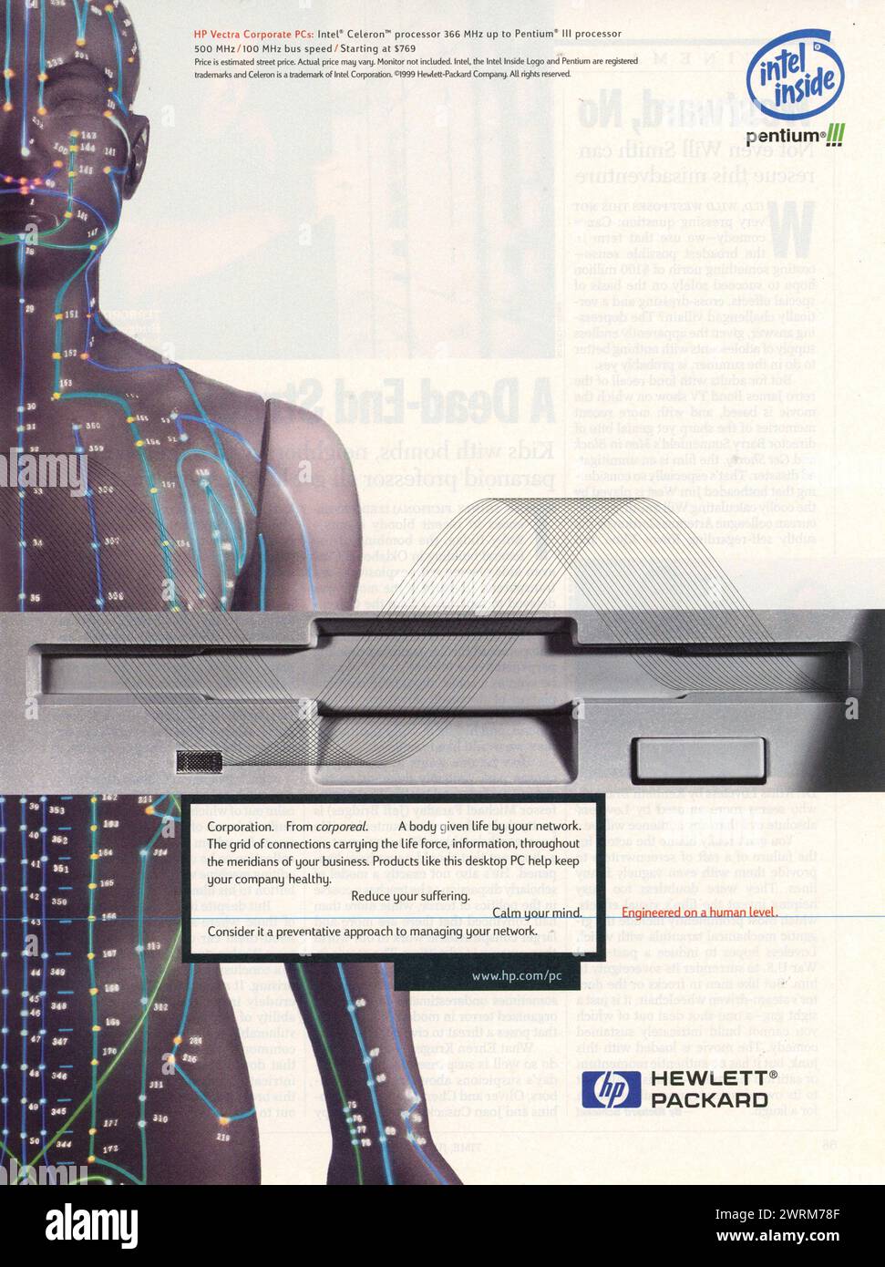 Vintage 'Time' Magazin 12. Juli 1999 Anzeige, USA Stockfoto