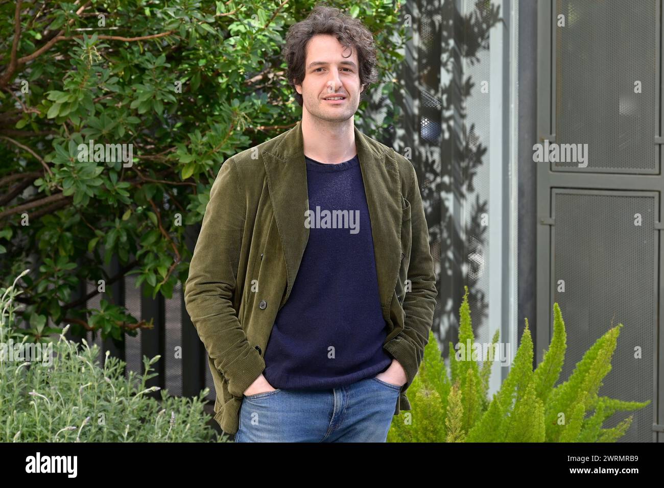 Rom, Italien. März 2024. Alberto Paradossi nimmt am Fotoruf der Rai-fernsehserie „Studio Battaglia seconda stagione“ im Rai Viale Mazzini Teil. Quelle: SOPA Images Limited/Alamy Live News Stockfoto