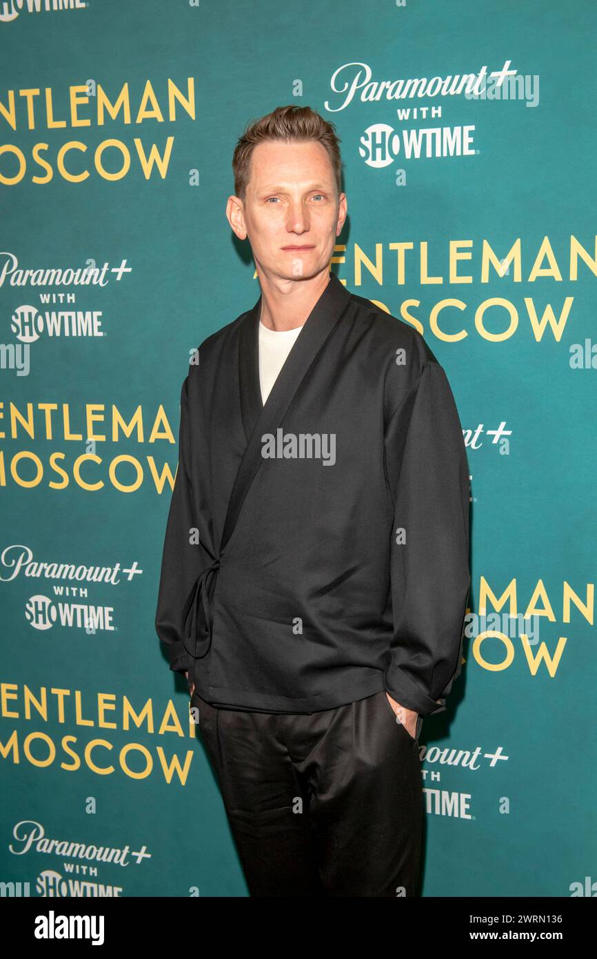 Ewan McGregor, Mary Elizabeth Winstead, Amor Towles, Brooke Shields und Gäste nehmen am 12. März 2024 an der Premiere „A Gentleman in Moscow“ im Museum of Modern Art in New York City, USA, Teil. (Foto von Thenews2/NurPhoto) Credit: NurPhoto SRL/Alamy Live News Stockfoto