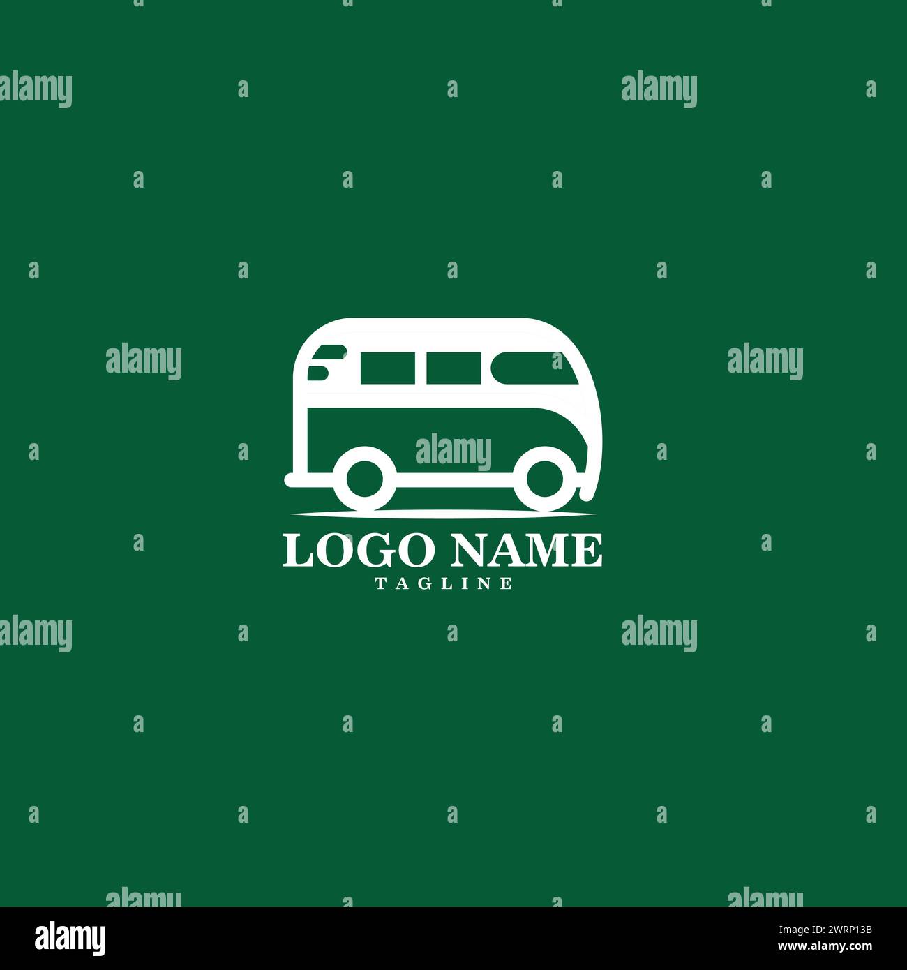 Vektor des Logos für Auto-Van Stock Vektor
