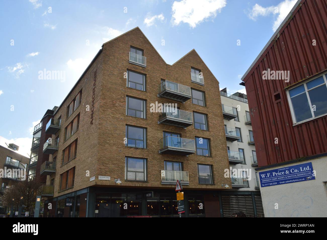 Anchorage Apartment Komplex in Wapping Wharf, Bristol, England, Großbritannien. Februar 2024. Stockfoto