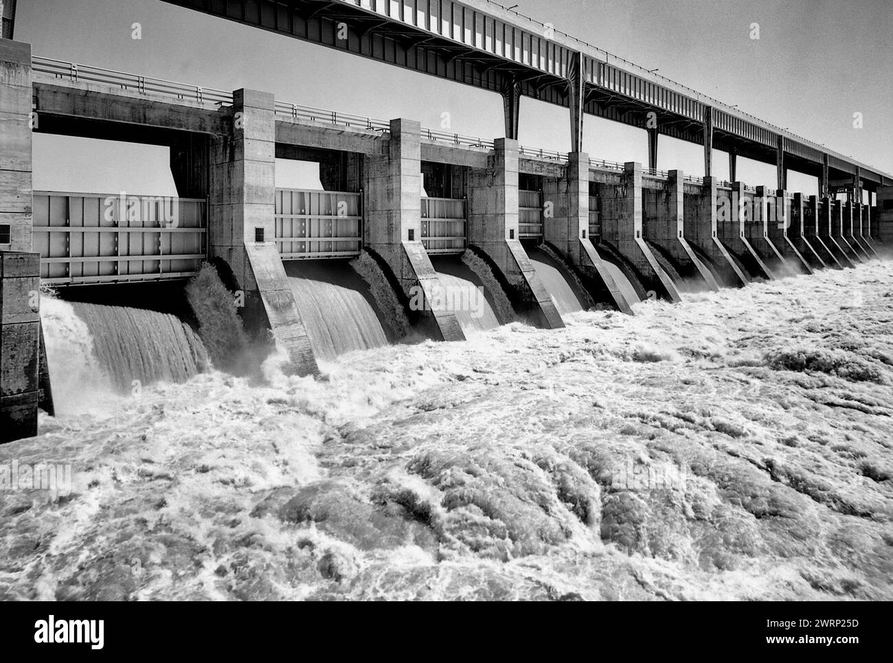 Chickamauga-Staudamm März 1961 Stockfoto