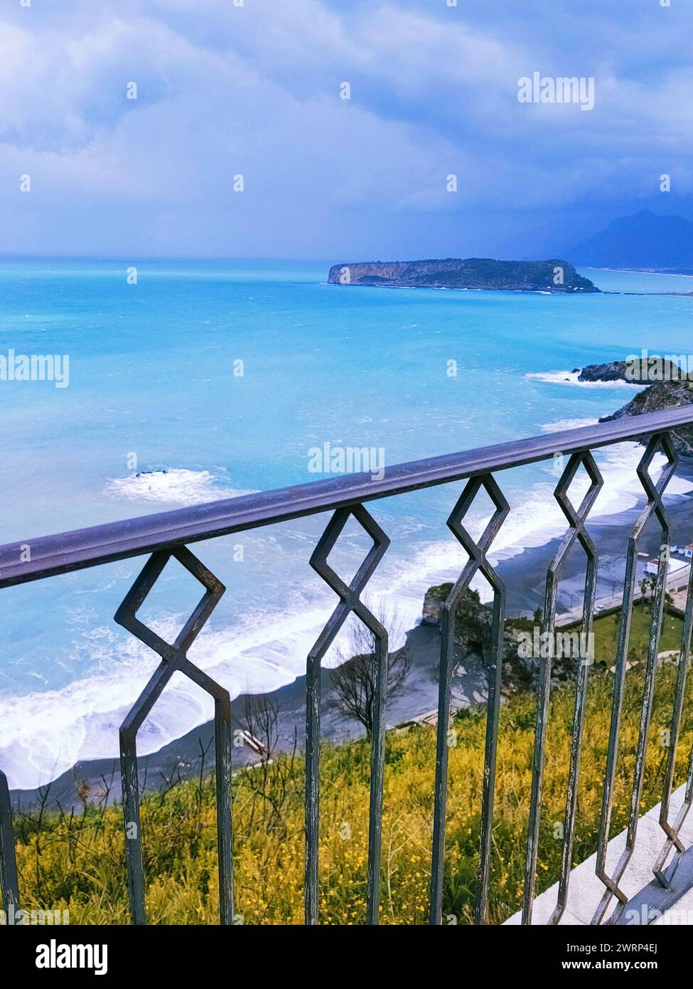 Wunderschöner Blick auf das Meer, San Nicola Arcella, Kalabrien, Italien Stockfoto