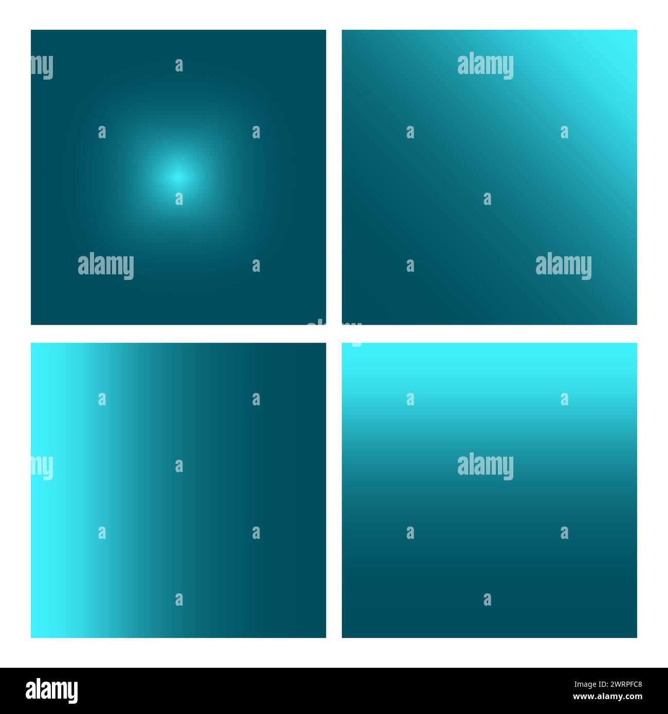 Set mit blauem Farbverlauf. Vektorabbildung. EPS 10. Stock Vektor