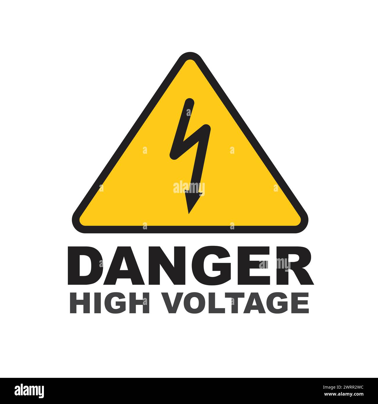 Hochspannungs-Vorlagenvektor Stock Vektor