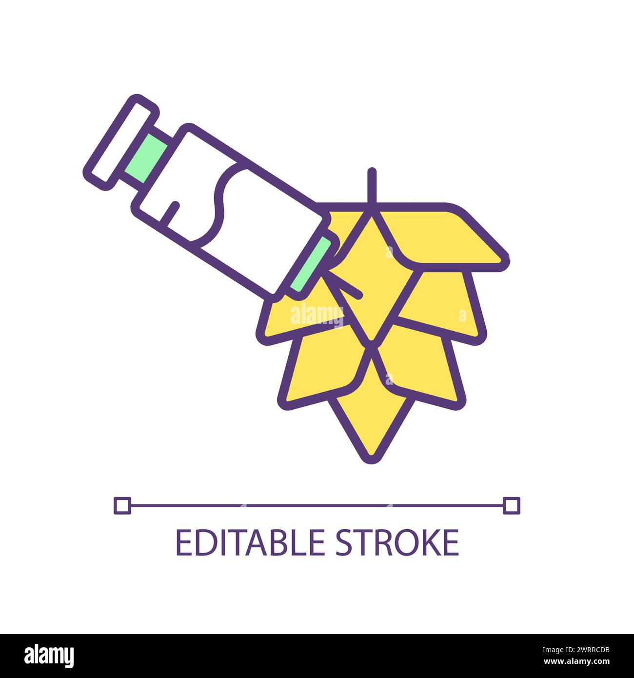 Trauben genetische Verbesserung RGB-Farbsymbol Stock Vektor