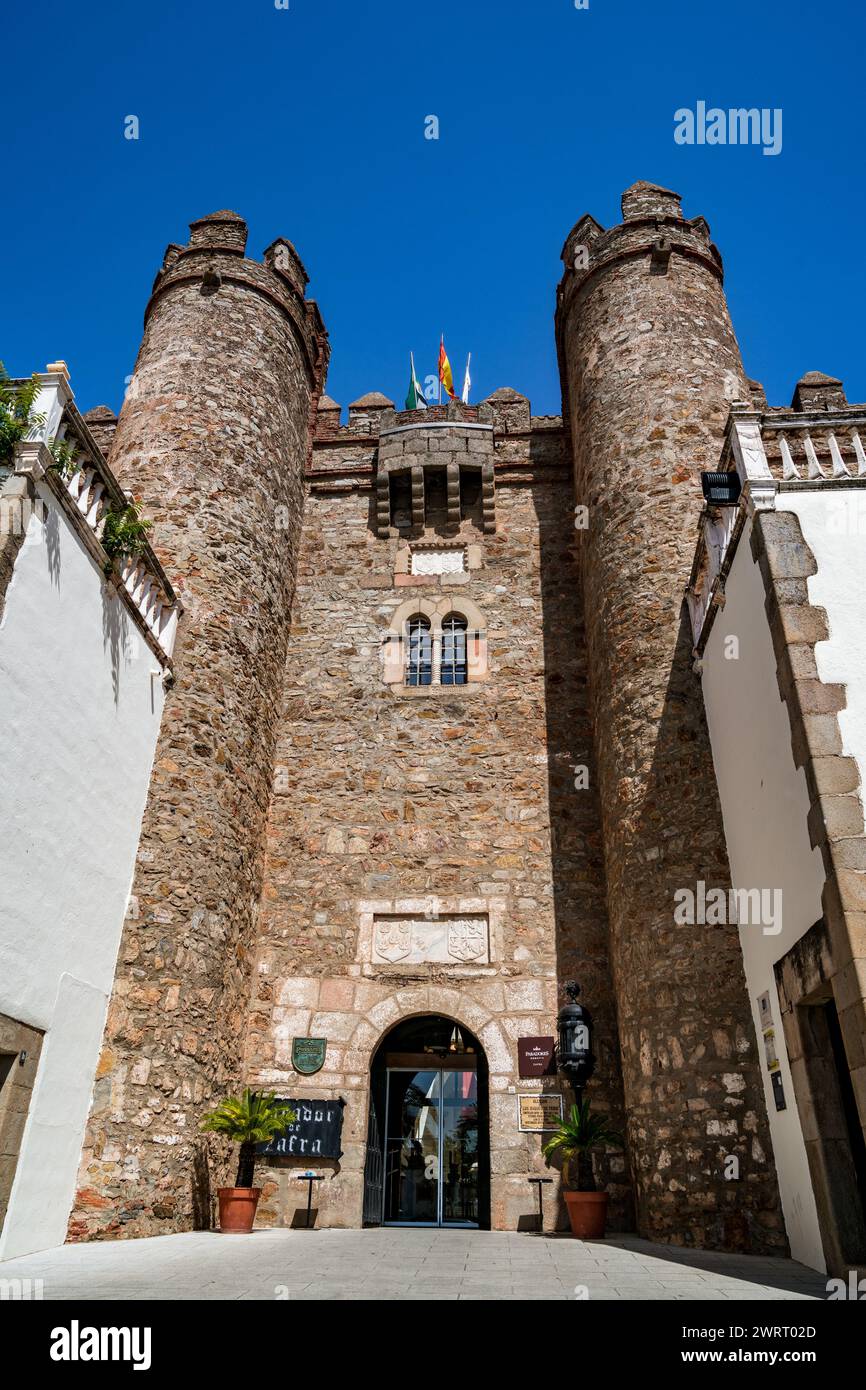 15. Jahrhundert Alcázar von Zafra, Extrenadura, Spanien Stockfoto