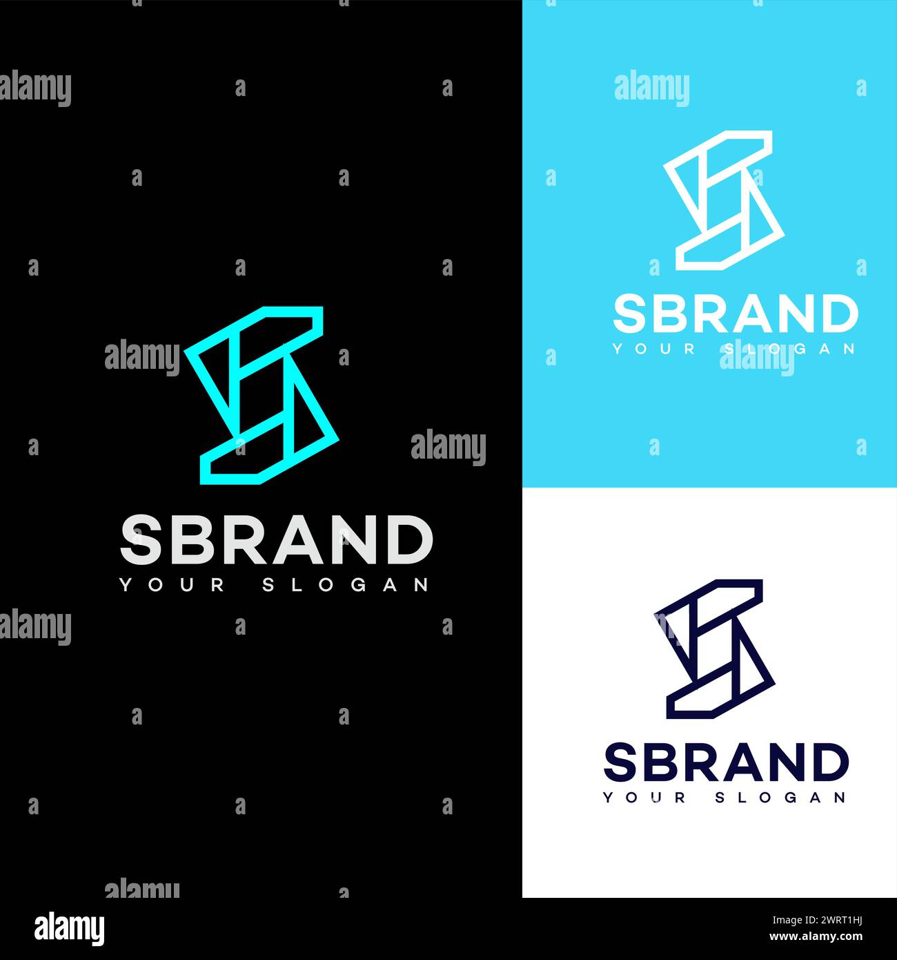 S Letter Logo-Symbol-Vorlage Stock Vektor
