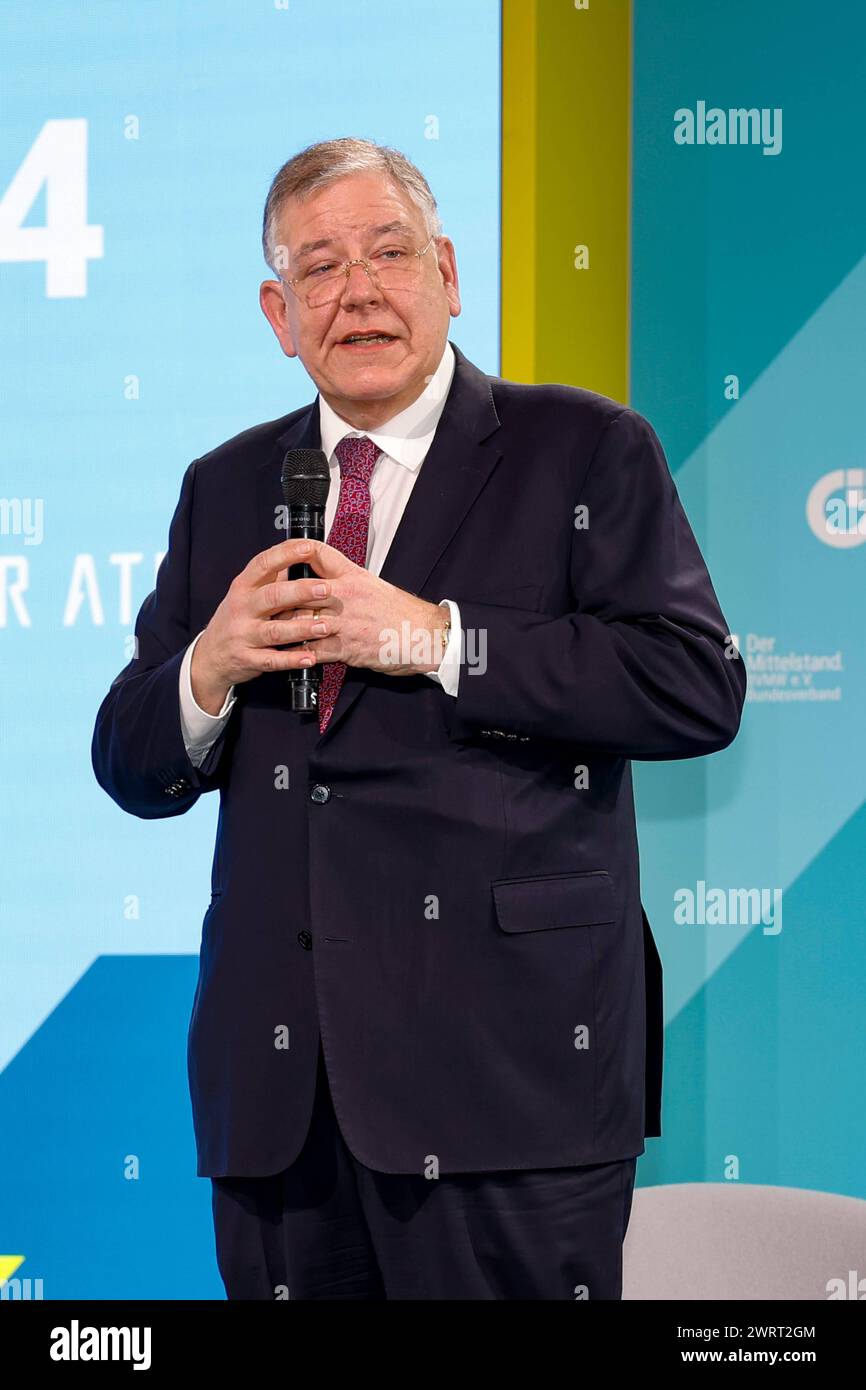 Christoph Ahlhaus Bundesgeschaeftsführer BVMG e.V. beim Zukunftstag Mittelstand des BVMG in der Station Berlin. *** Christoph Ahlhaus Bundesgeschäftsführer BVMG e V beim BVMG Future Day für KMU am Bahnhof Berlin Stockfoto