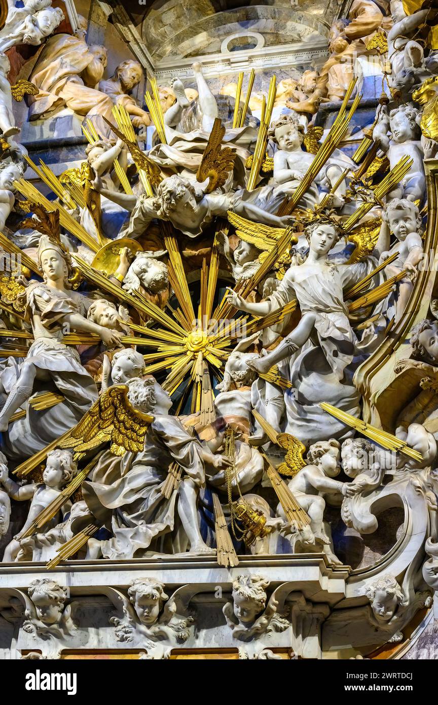 Toledo Cathedral Interior Architecture Features, Spanien Stockfoto