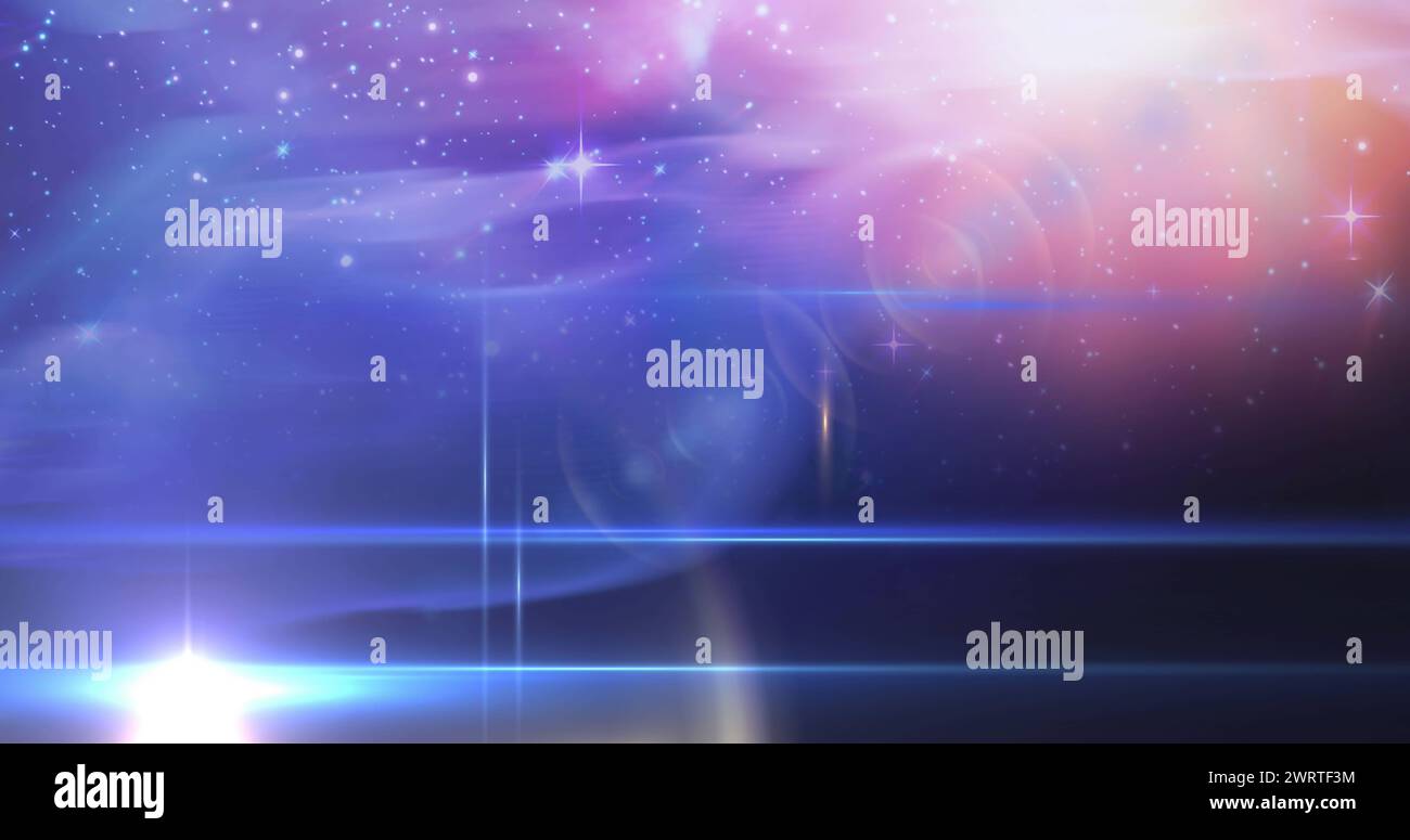 Bild: Sternensymbol der jungfrau über leuchtenden Sternen Stockfoto