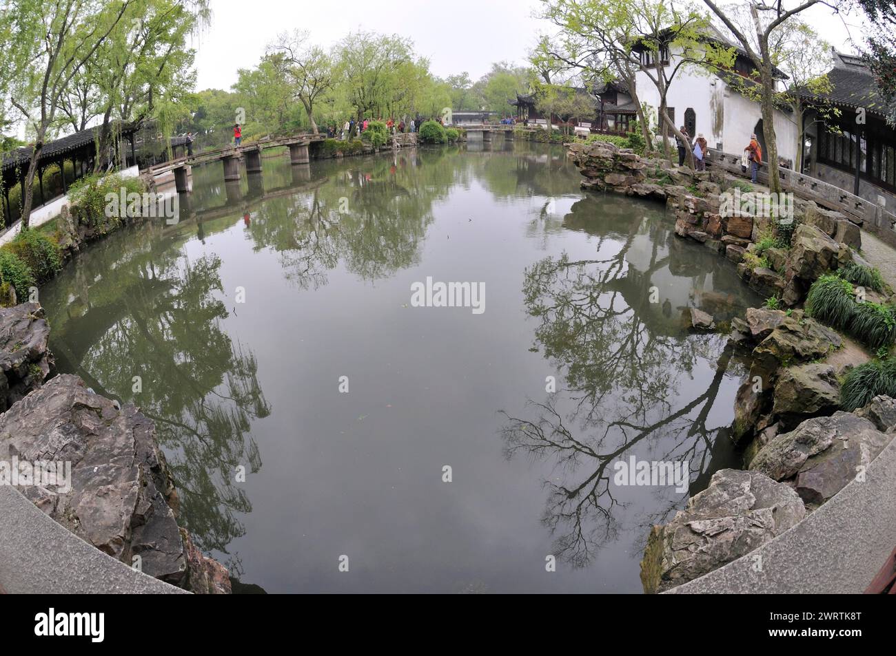 Suzhou, Suzhou Garten Stockfoto
