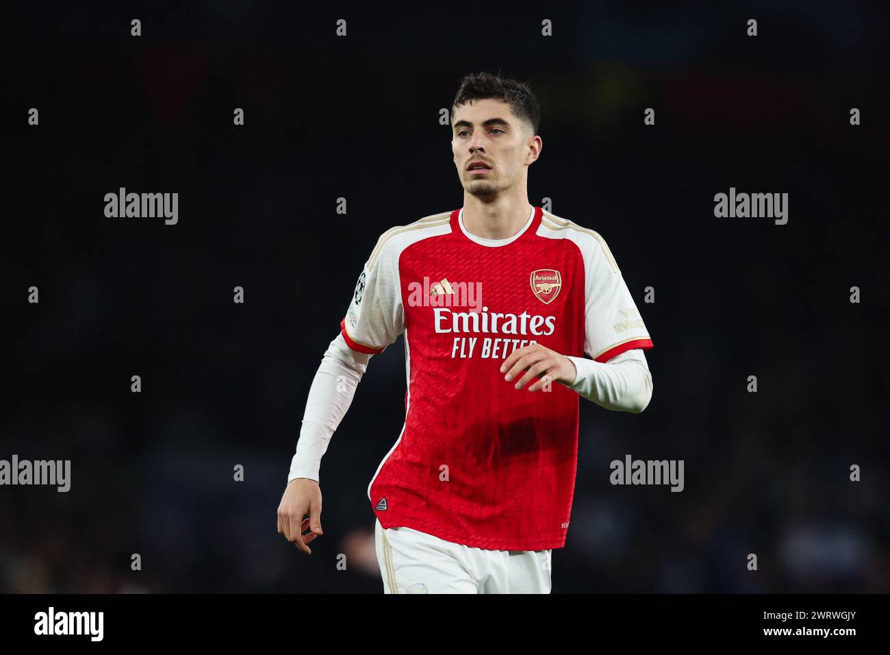 LONDON, UK - 12. März 2024: Kai Havertz von Arsenal während des Achtelfinale-Spiels der UEFA Champions League zwischen Arsenal FC und FC Porto bei E Stockfoto